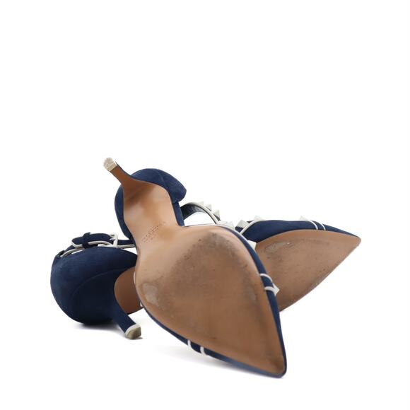 Valentino Suede Rockstud D'Orsay Pump Size 40 - Picture 6 of 13